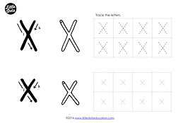 preschool letter x activities and worksheets