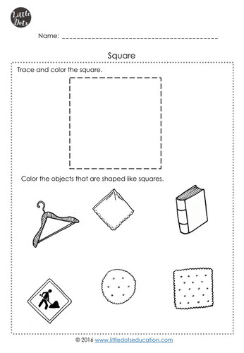 pre k shapes worksheets