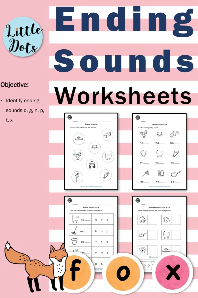 Ending Sounds Worksheets