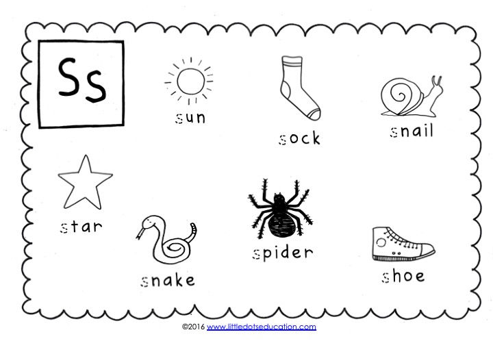 Free letter S poster