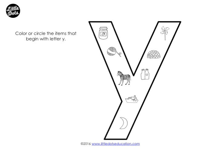Preschool Letter Y Activities and Worksheets