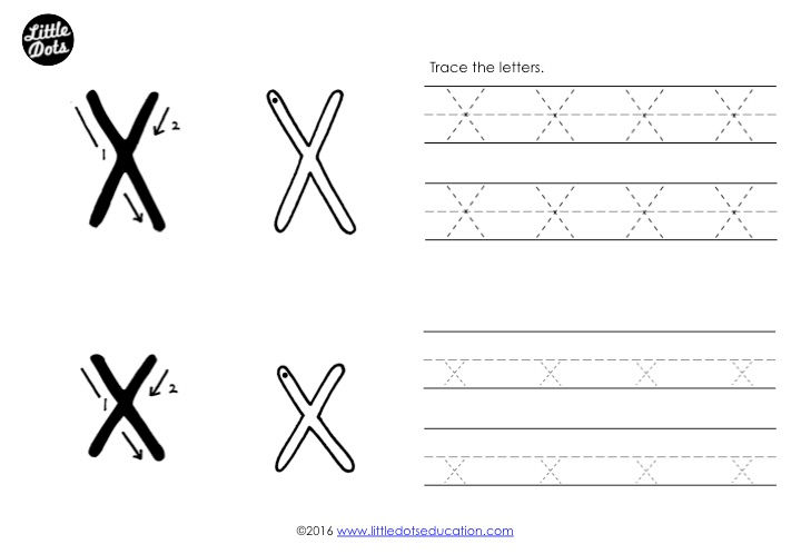 preschool letter x activities and worksheets