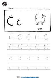 Free letter C tracing worksheets