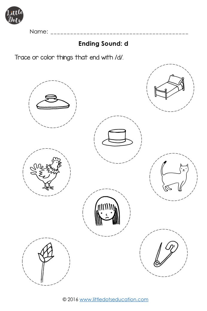 ending sounds worksheets