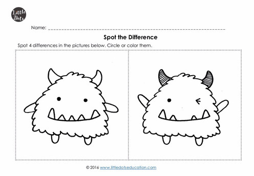 same and different worksheets for kindergarten