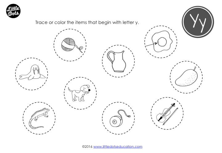 Preschool Letter Y Activities and Worksheets