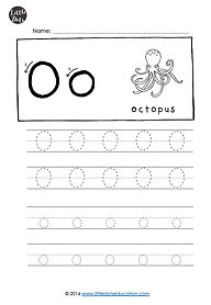 Free letter O tracing worksheets