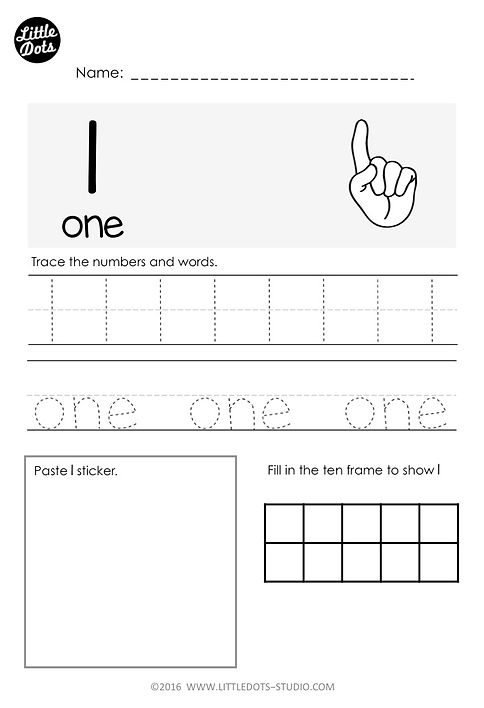 free preschool math printables little dots education