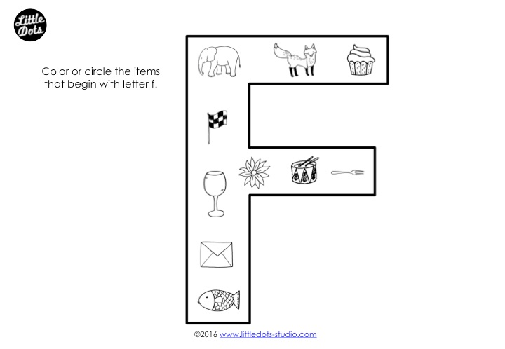 Preschool Letter F Activities and Worksheets