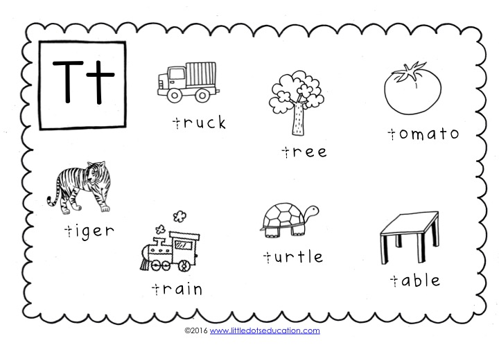 Preschool Letter T Activities and Worksheets