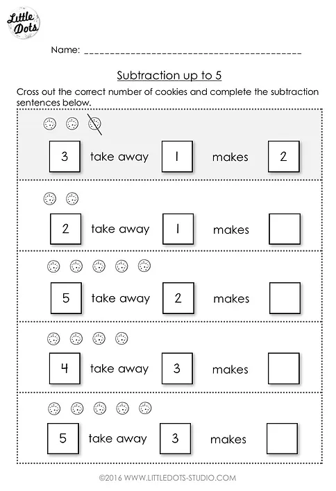 free preschool math printables little dots education