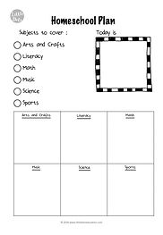 Preschool homeschool plan free printable