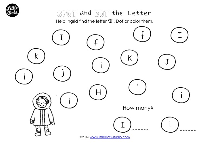 Preschool Letter I Activities and Worksheets