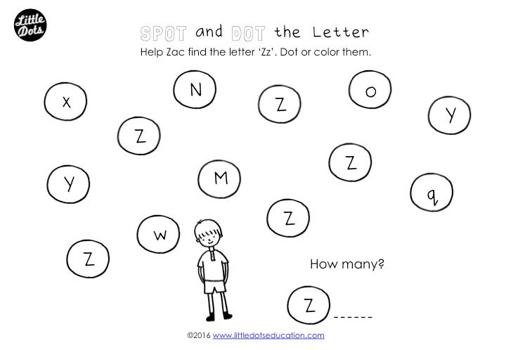 Preschool Letter Z Activities and Worksheets
