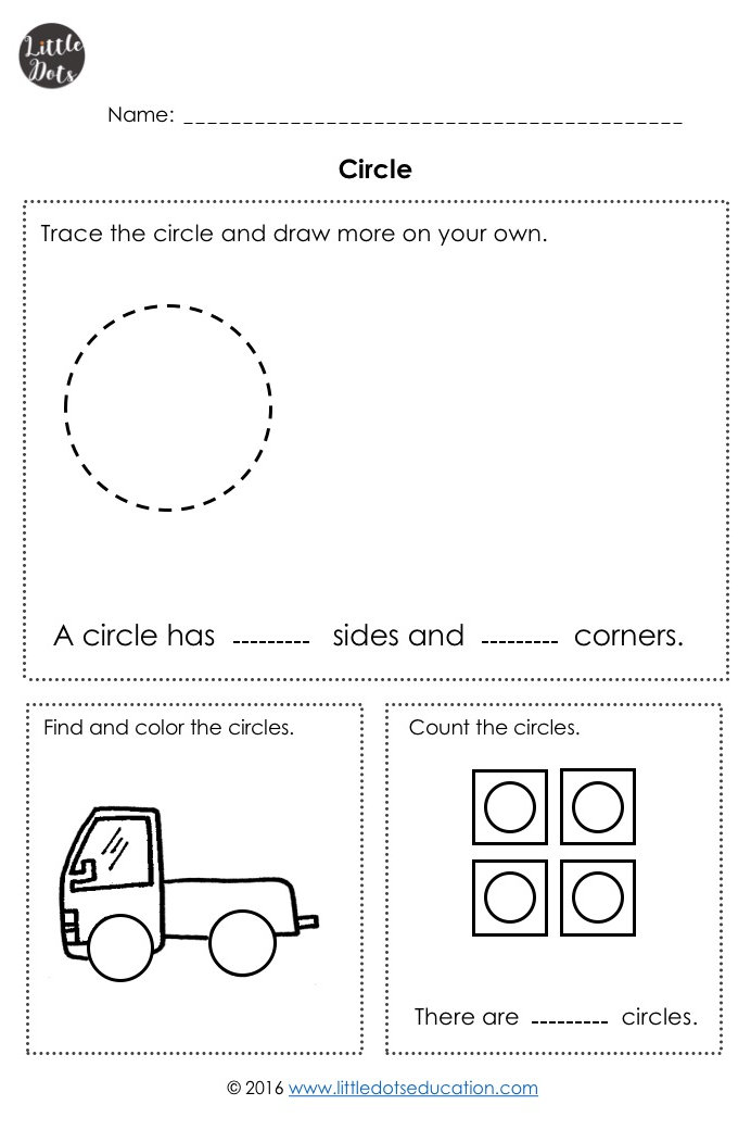 shapes worksheets for kindergarten