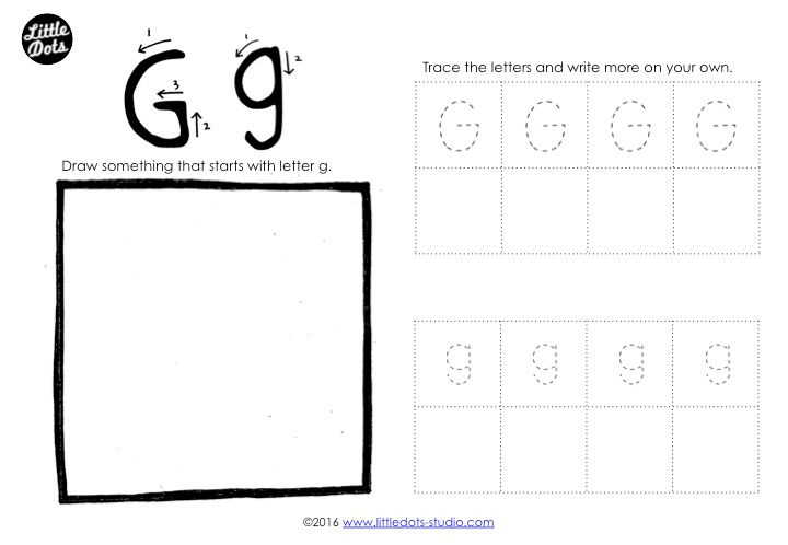 Preschool Letter G Activities and Worksheets