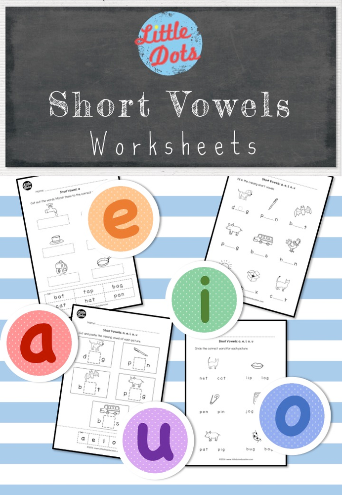 Short Vowels (Middle Sounds) Worksheets and Activities