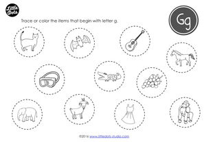 Preschool Letter G Activities and Worksheets