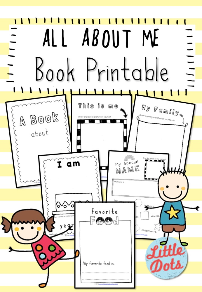 Printable All About Me Book Template Printable Templates