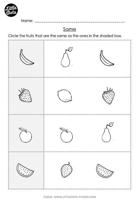 free preschool math printables little dots education