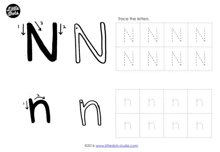 Preschool Letter N Activities and Worksheets