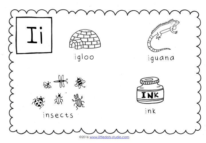 Preschool Letter I Activities and Worksheets