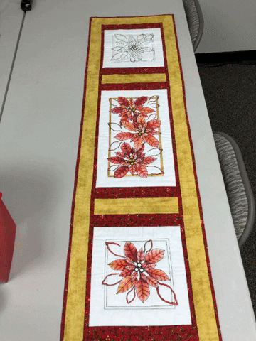 Color Me Quilts- Poinsettias