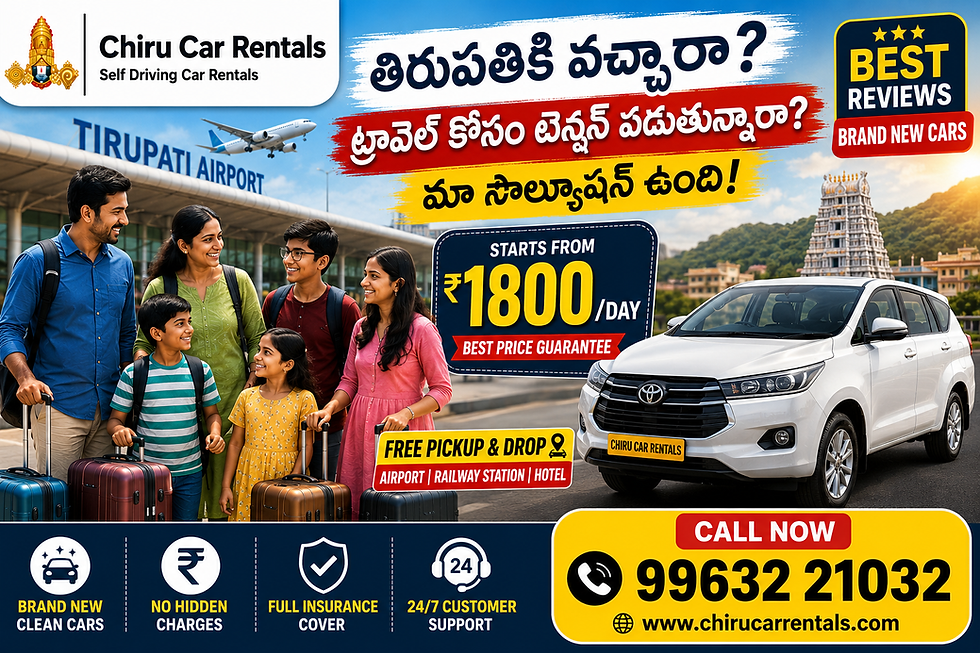 Where to Rent a Car for Temple Visits in Tirupati?