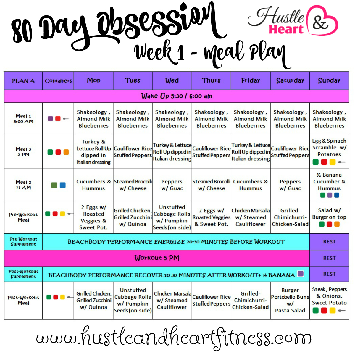 80 Day Obsession Meal Plan With Recipes Tips To Keep You On Track 