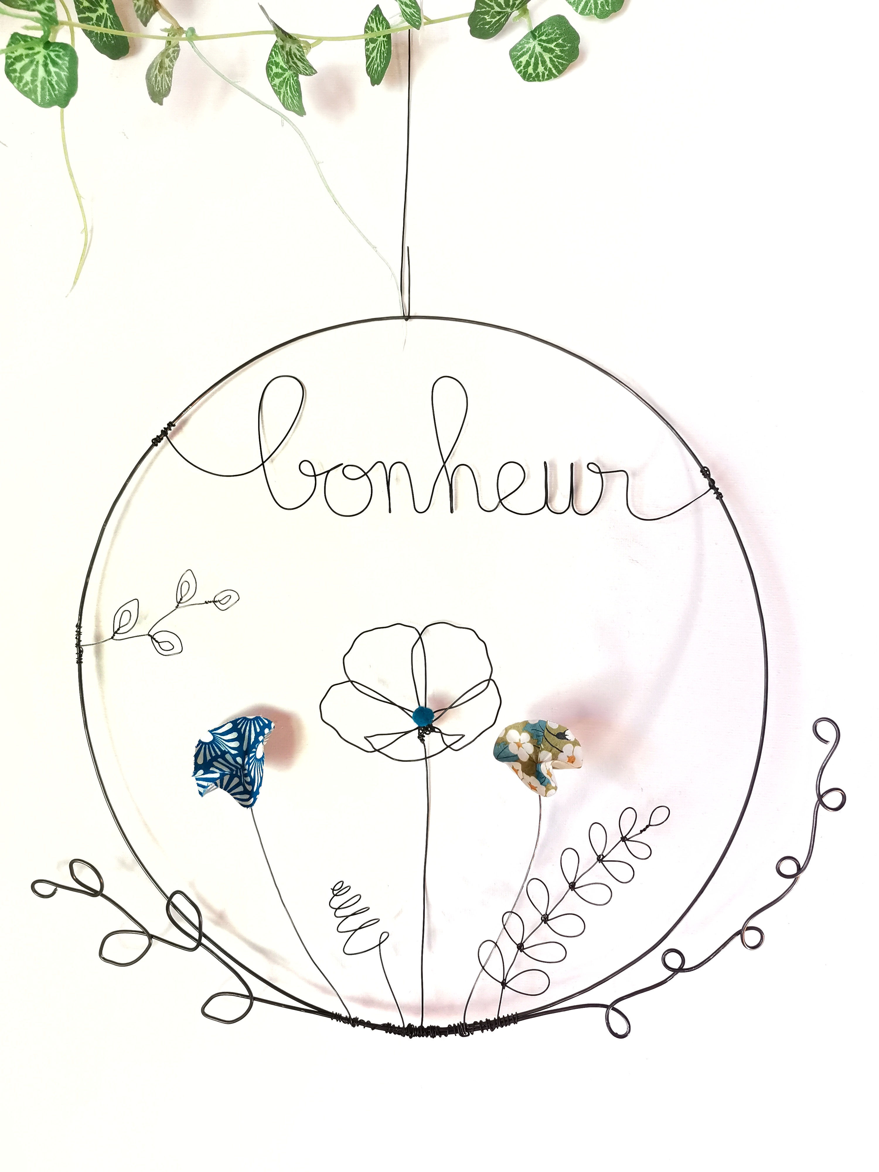 Suspension Bonheur florale