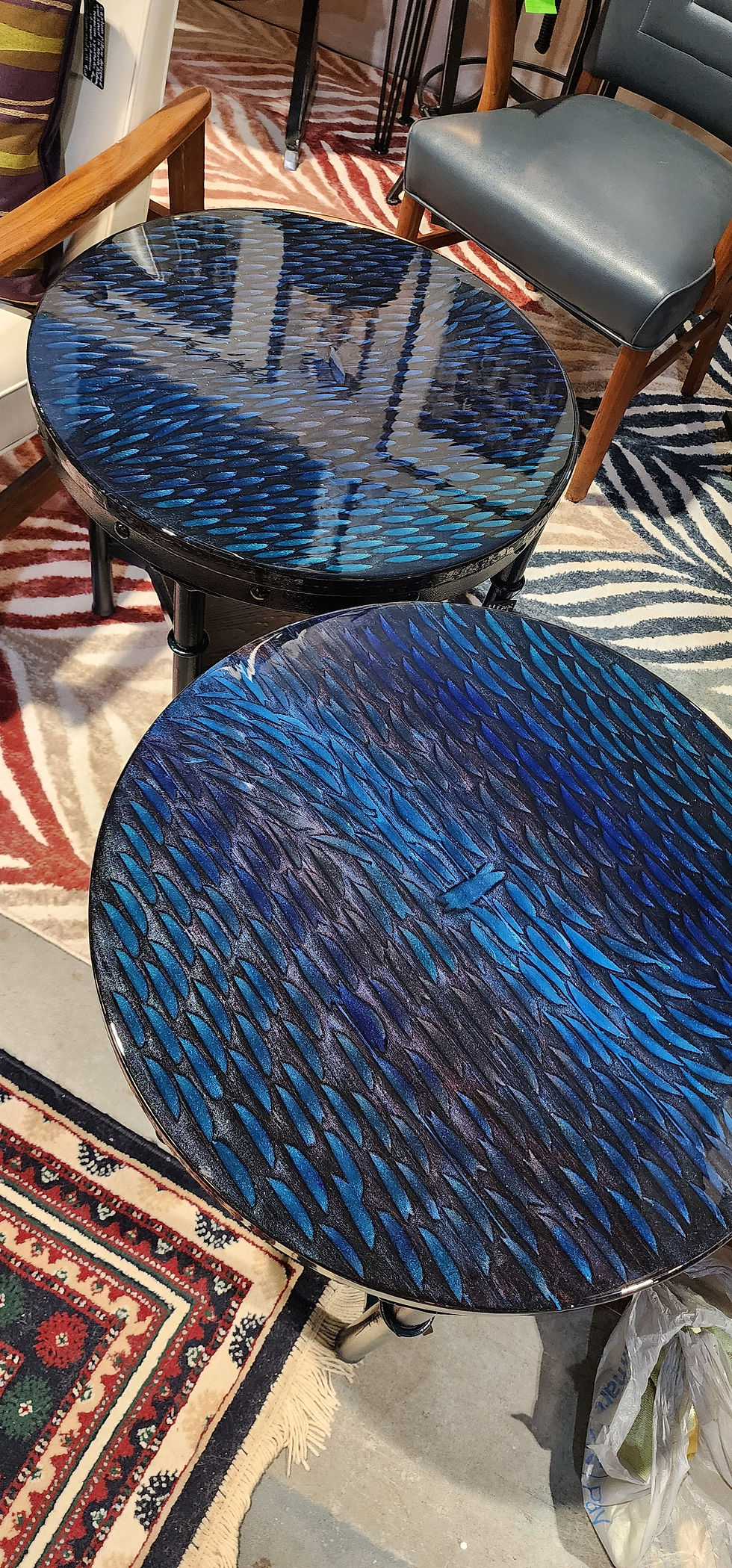"MisunderStood -2" End Tables with Flair