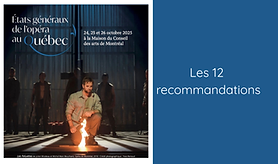 Les 12 recommandations adoptées lors des États généraux