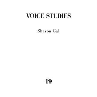 Cover for the Voice Studies cassette release by Sharon Gal for My Dance The Skull Label