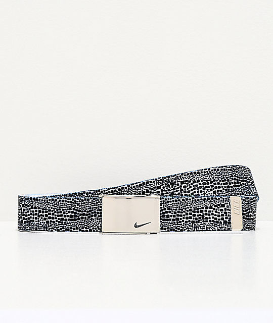 Nike Dots Black & White Reversible Web Belt