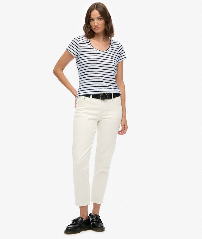 Thumbnail: T-shirt girocollo a righe