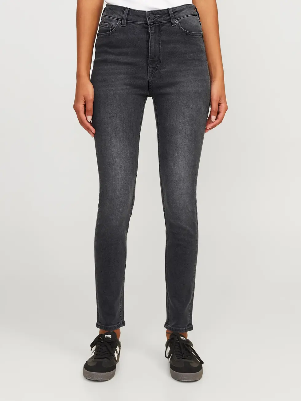 Thumbnail: JXVIENNA jeans grigi skinny vita alta