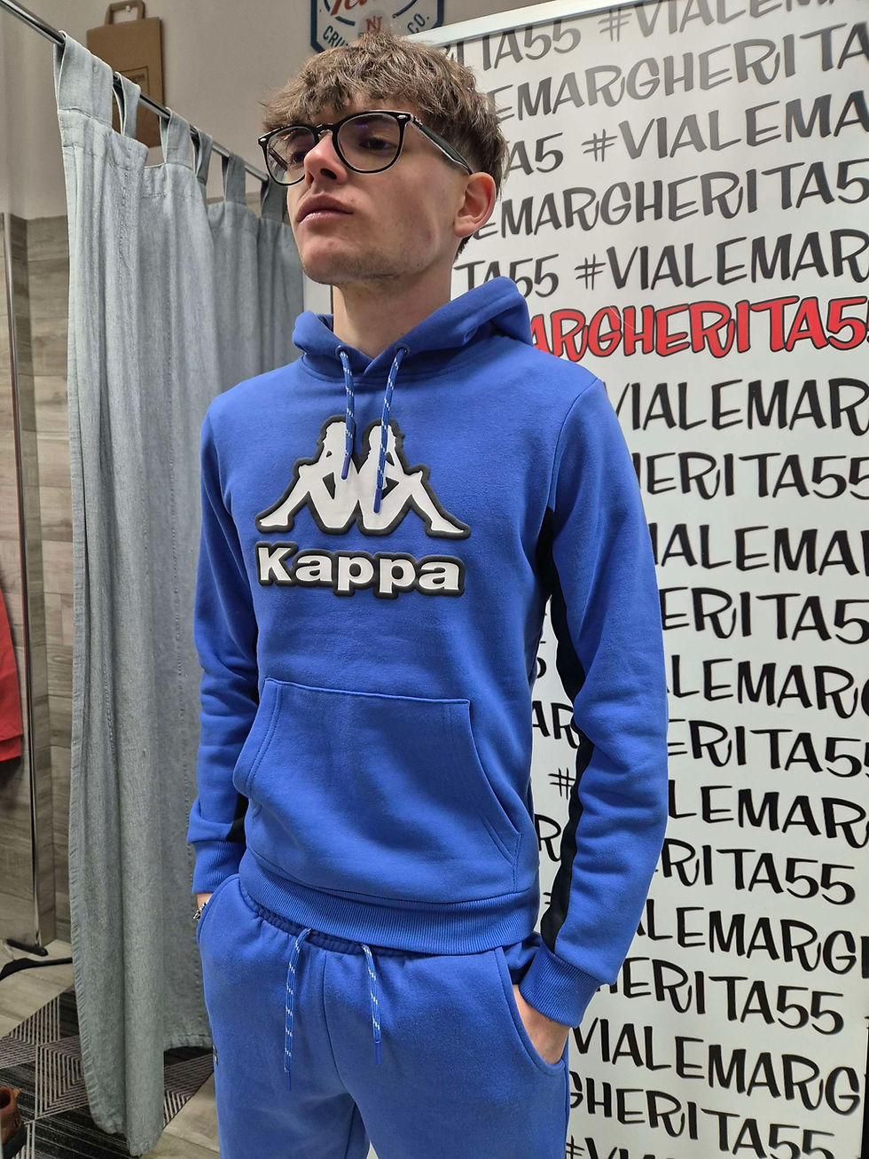 felpa con cappuccio Kappa logo FARTI felpata