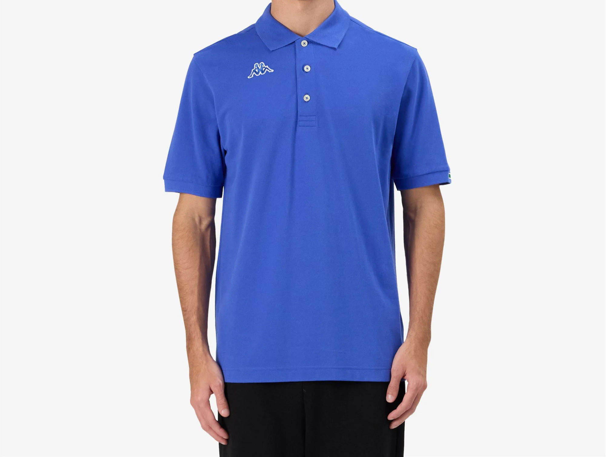 Polo Kappa blu royal logo MALTAX