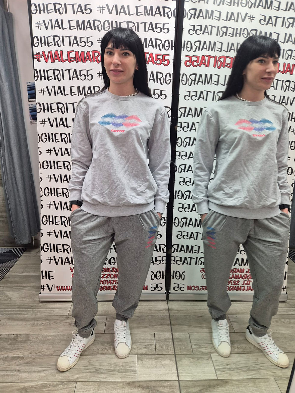 Thumbnail: felpa girocollo LOTTO basic