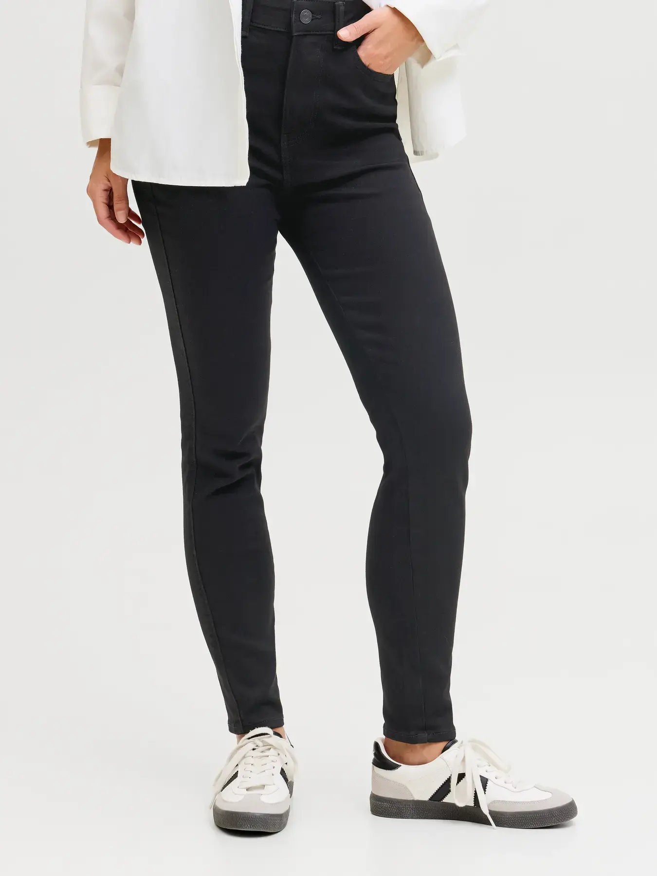 Jeans skinny fit nero elasticizzato