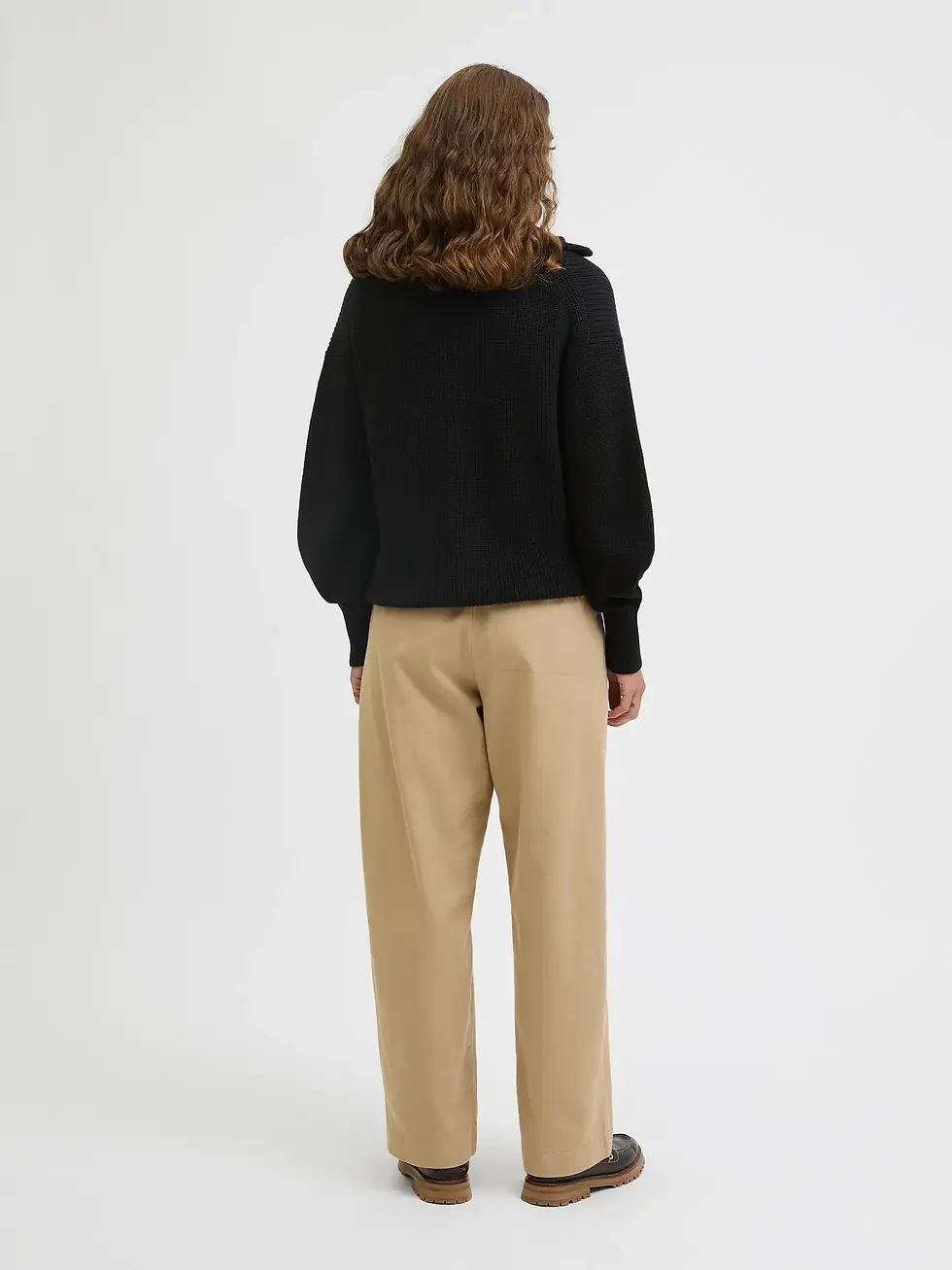 Thumbnail: Maglione a cardigan con zip e collo alto