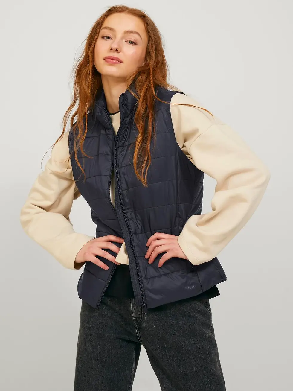 JXNORA giacca gilet tipo piumino smanicato