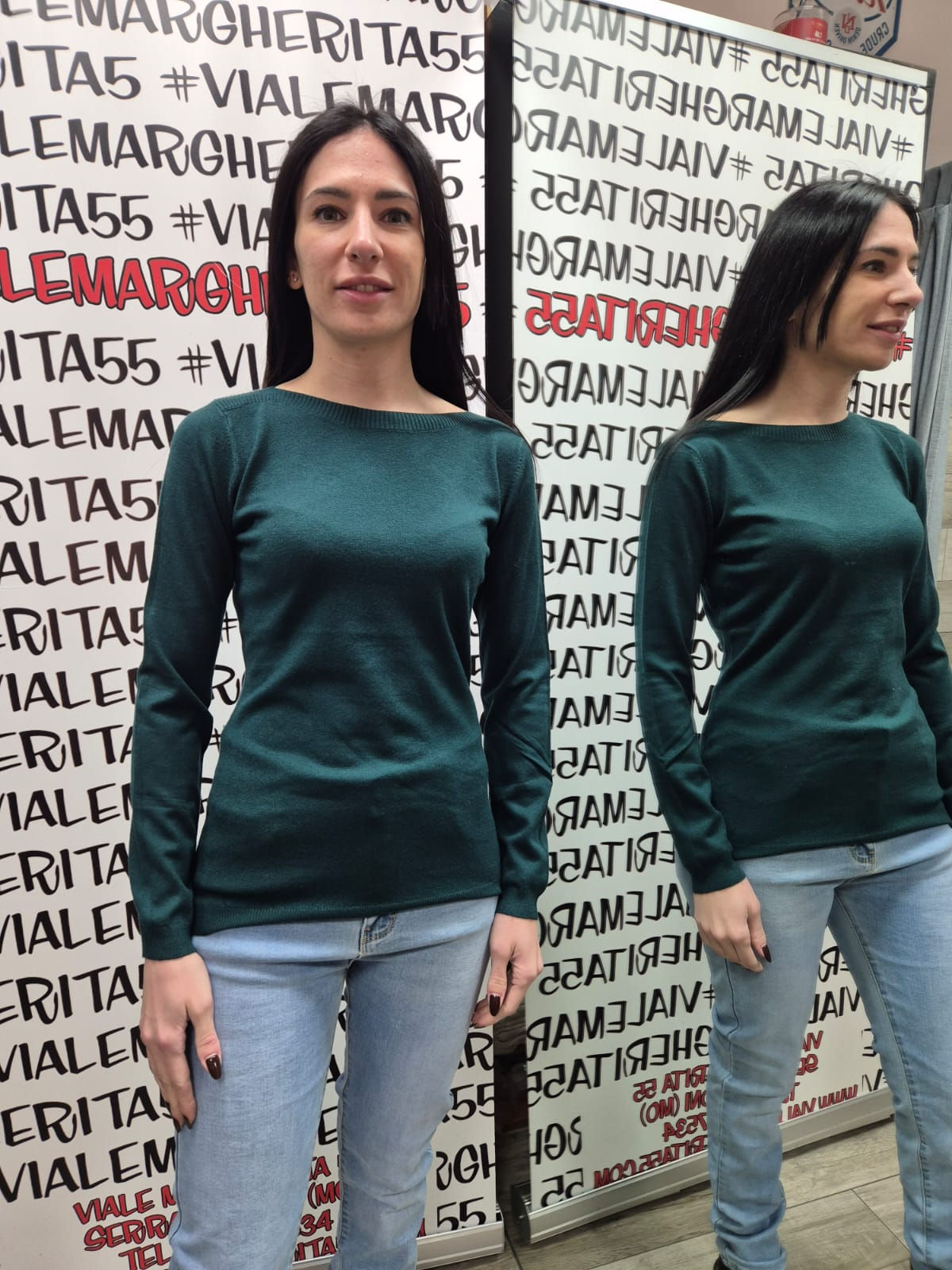 Maglioncino sottogiacca scollo a barchetta