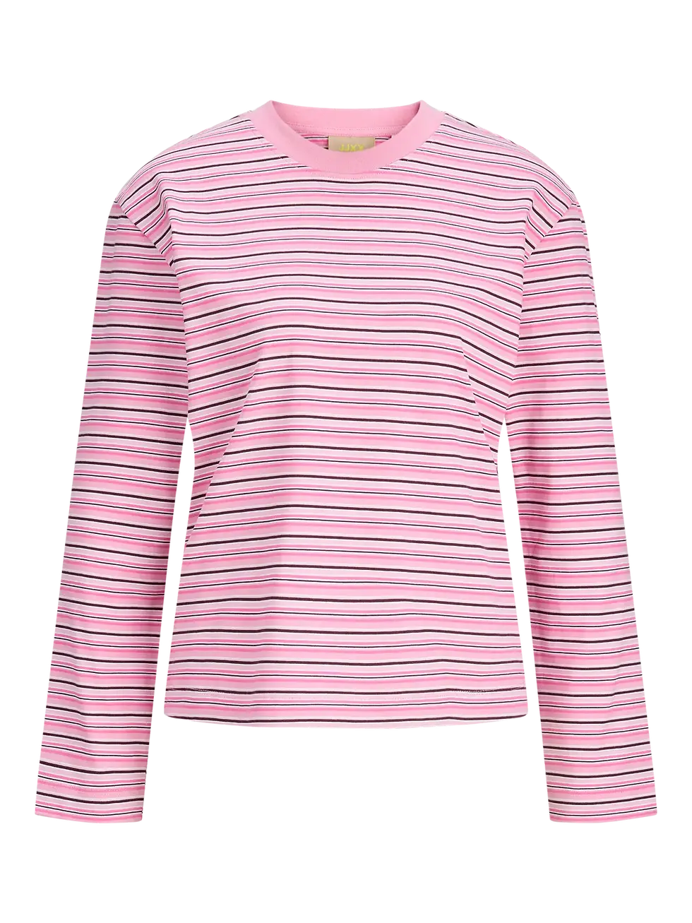 Thumbnail: Maglietta a maniche lunghe a righe color fuxia