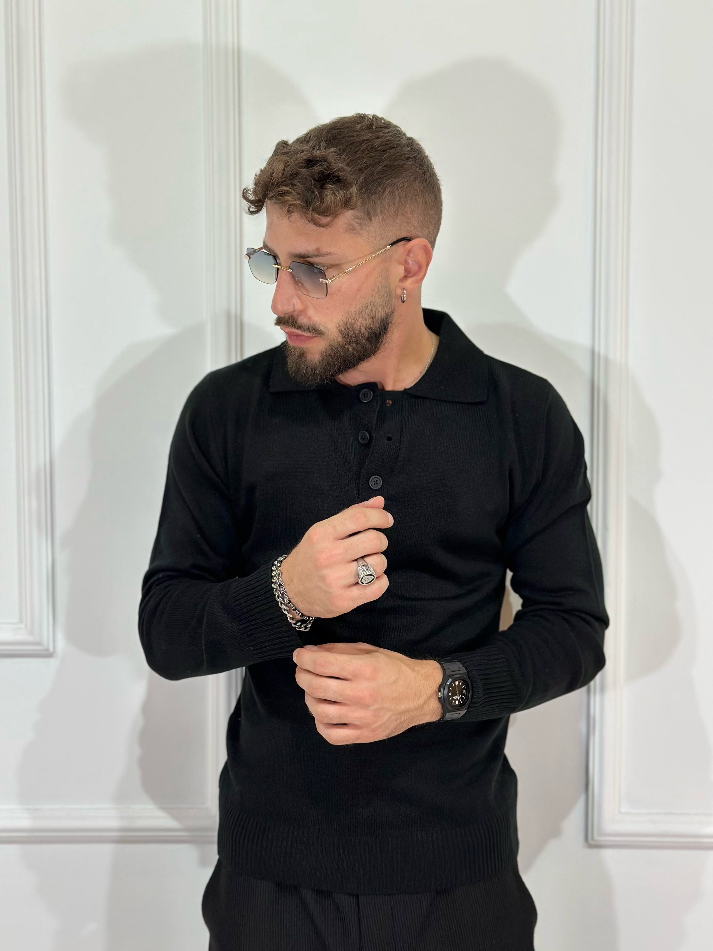 Maglioncino con colletto a polo