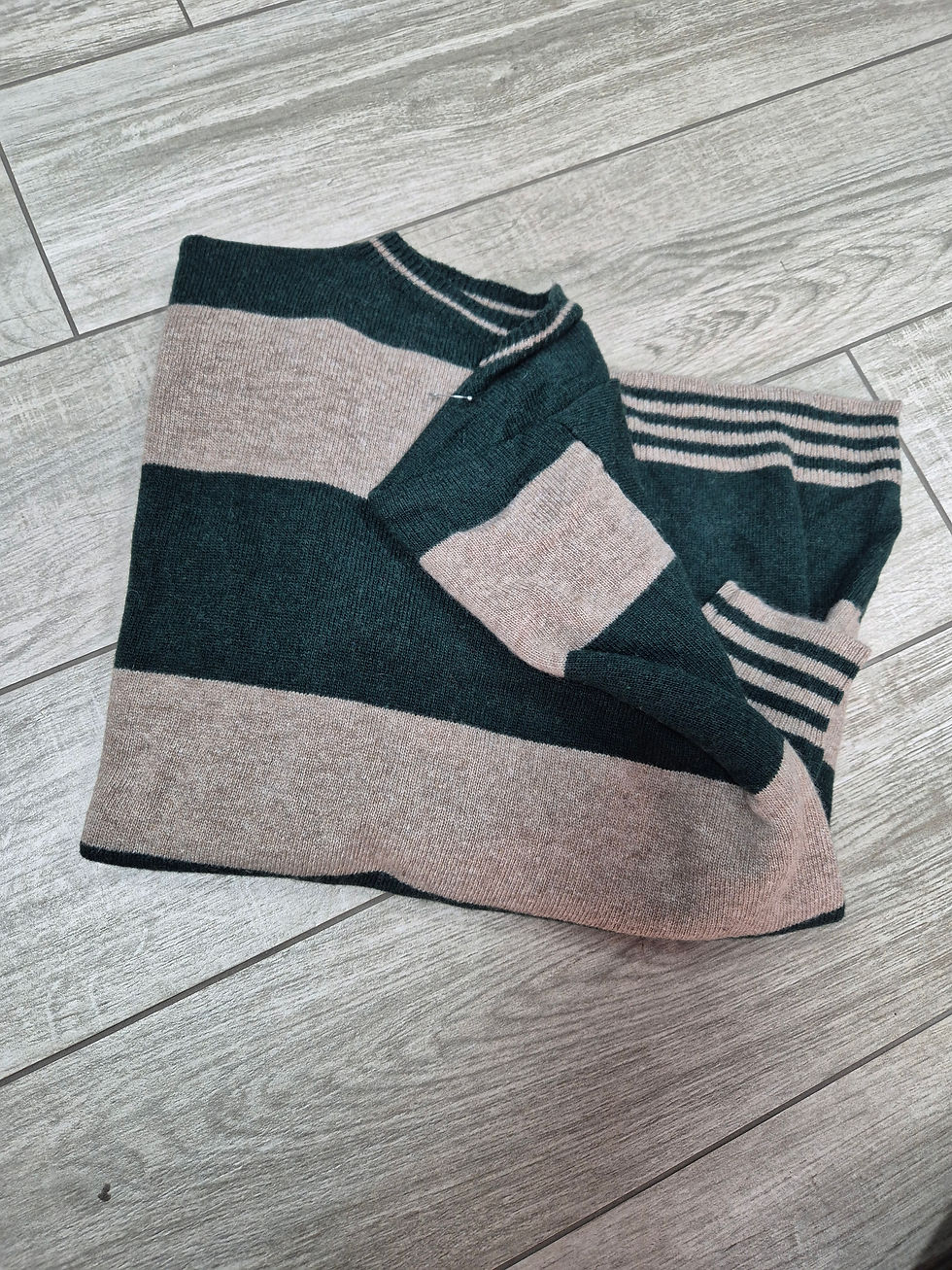 Thumbnail: Maglione a righe misto cashmere e lana