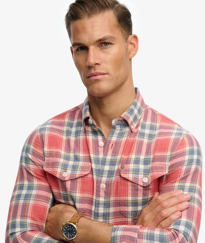 Miniatura: Camicia a quadri rossa Superdry