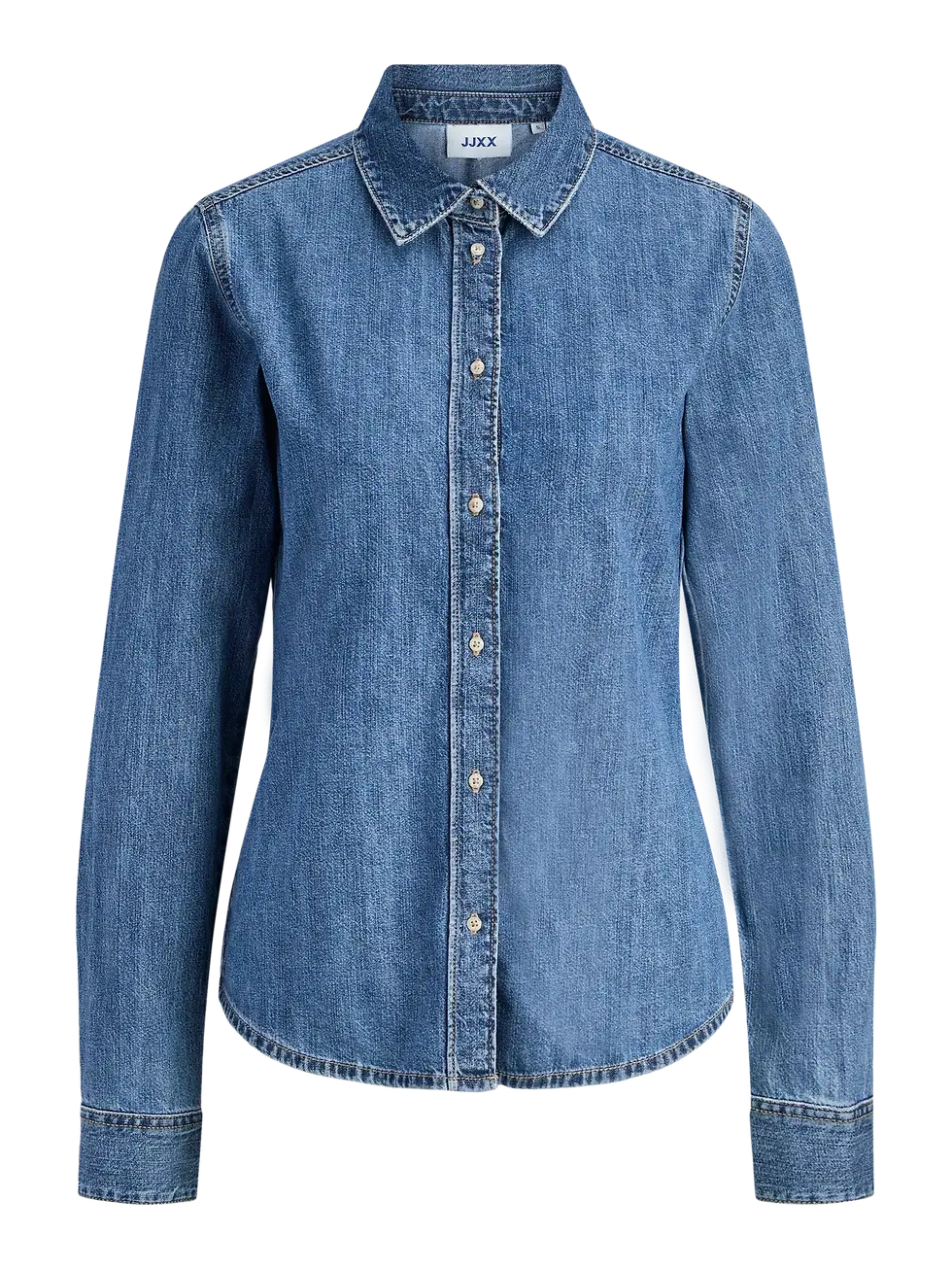 Thumbnail: Camicia jeans lavaggio medio