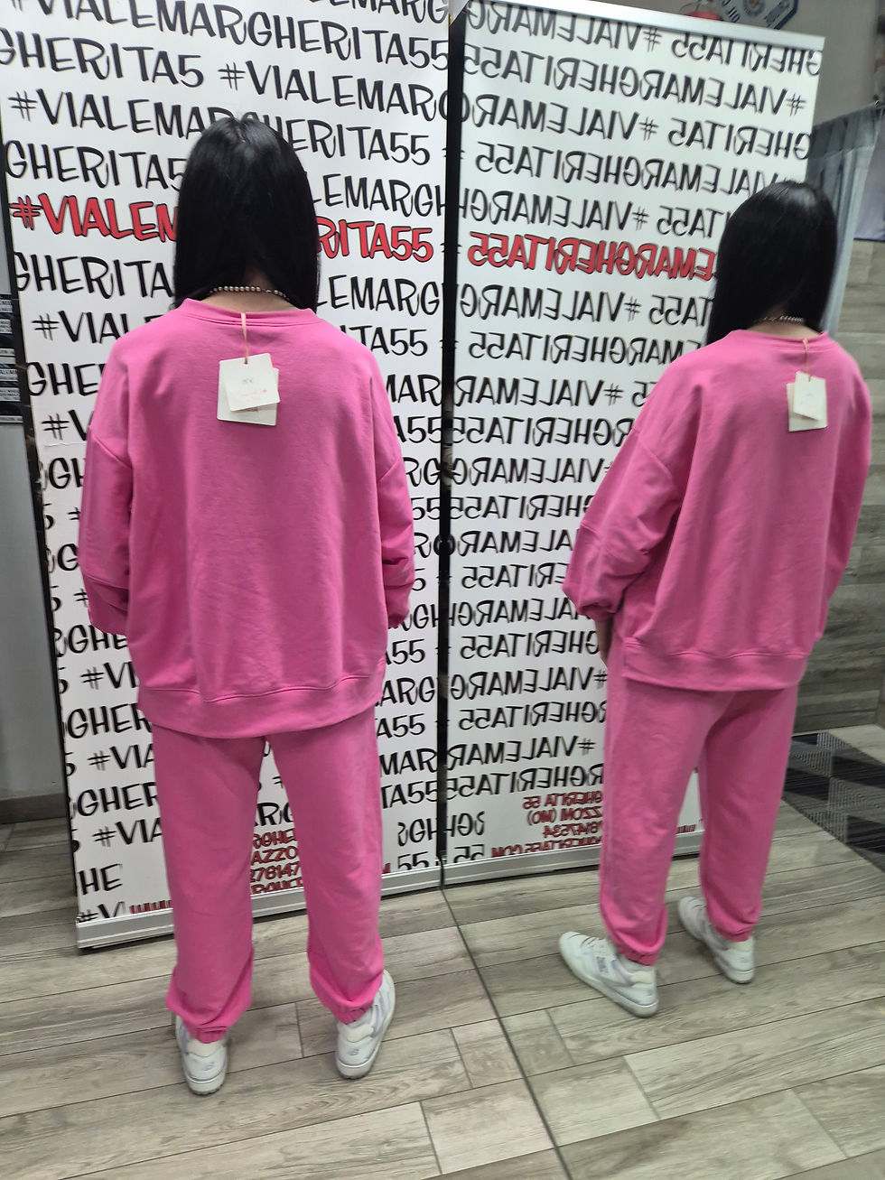 Thumbnail: Completo tuta garzata oversize fuxia