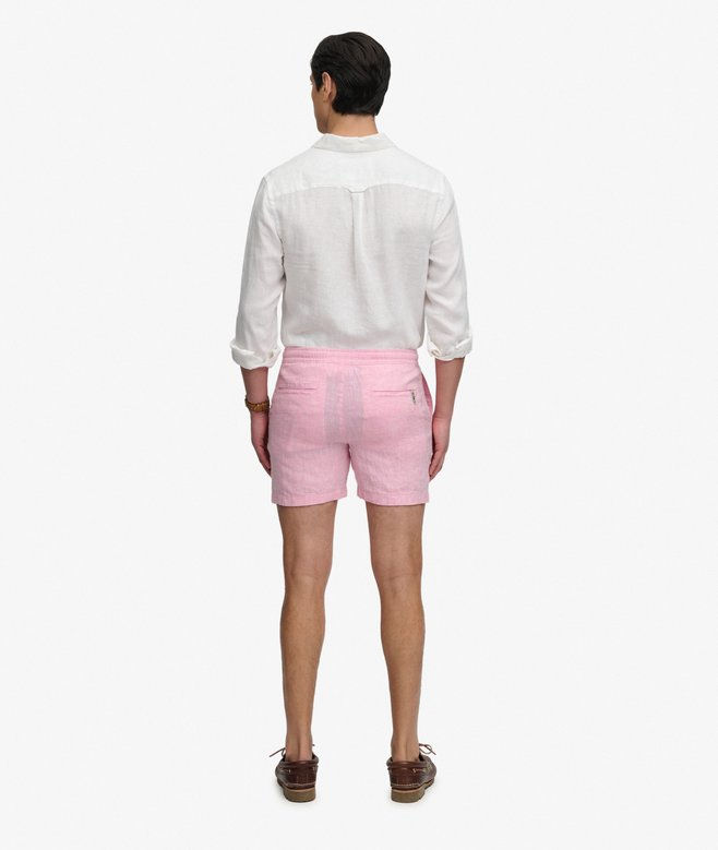 Miniatura: Pantaloncini in lino rosa Superdry